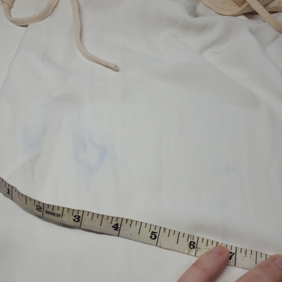 Patrizia Luca Milano Twofer White and Peach Blouse - Picture 6 of 9